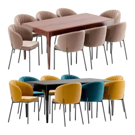 Coral Dining Chair And Brooklyn Table